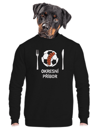 unisex mikina bez kapuce