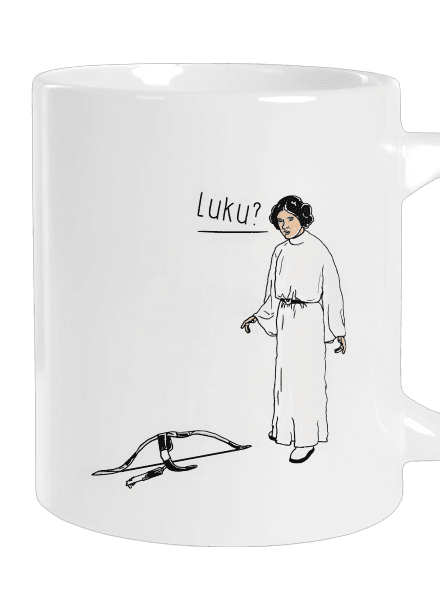 Luke a Leia velký hrnek White