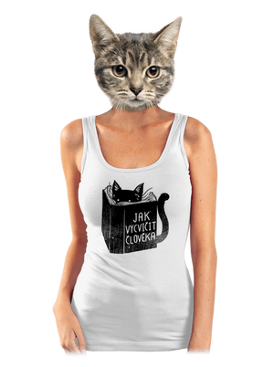 Povinná četba dámské tílko klasické White