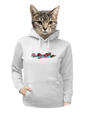 Kachny dámská mikina klokanka White