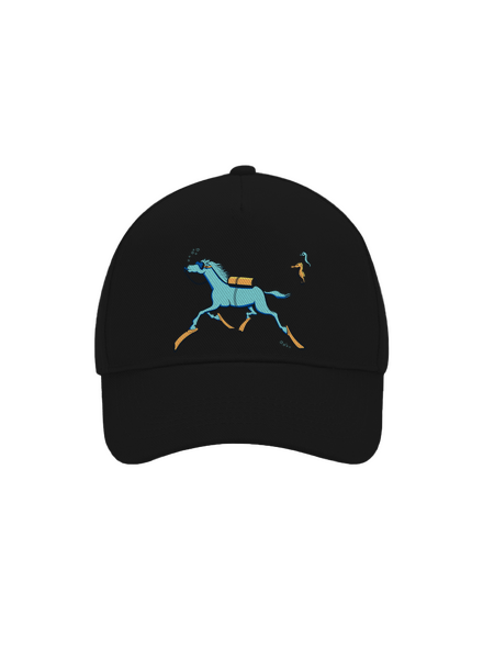 Mořský koník kšiltovka baseballka Black