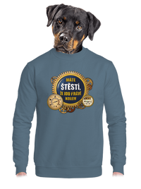 unisex mikina bez kapuce