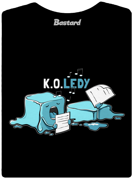 Koledy dámské tričko s lemem Black
