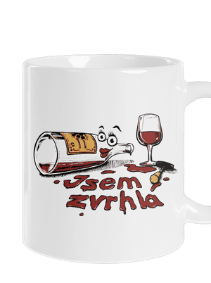 Zvrhlá klasický hrnek White