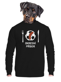 unisex mikina bez kapuce