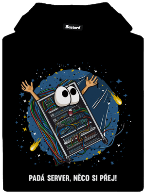 Padá server dámská mikina klokanka Black