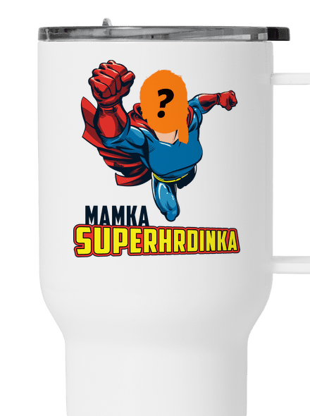 Mamka superhrdinka termohrnek White
