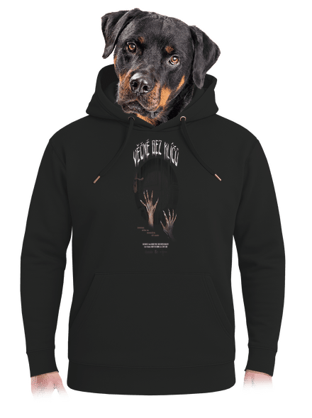 B13: Věčně bez klíčů unisex mikina premium Dark Black