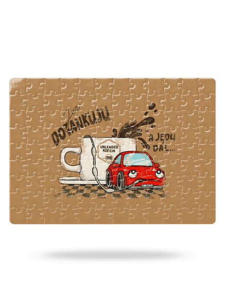 Dotankuju a jedu puzzle White