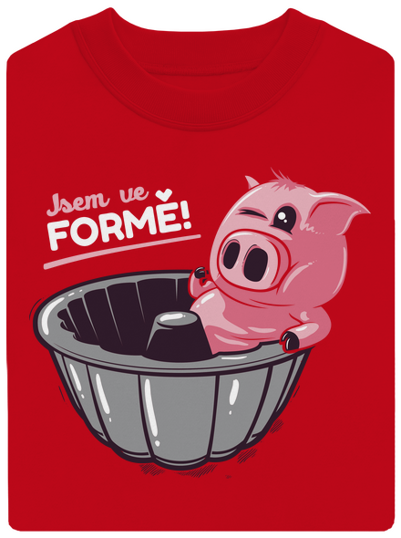 Ve formě unisex mikina bez kapuce Red