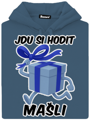 Jdu si hodit mašli dámská mikina klokanka Denim