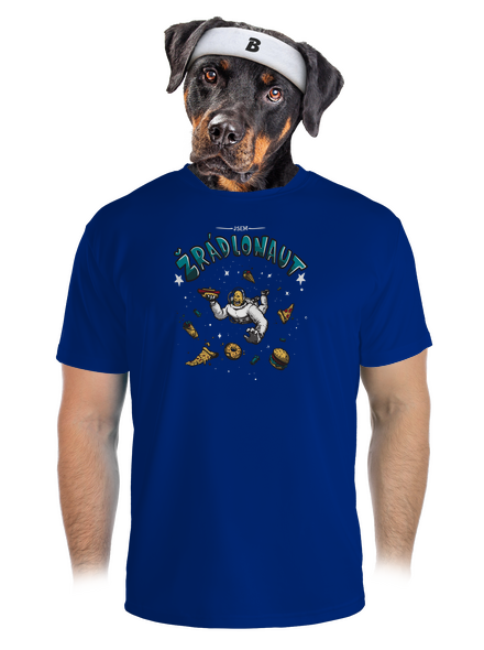 Žrádlonaut pánské sportovní tričko Royal Blue Mal