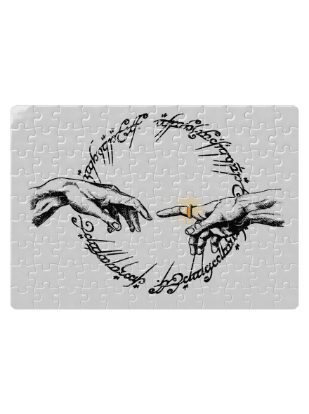 God of ring puzzle White