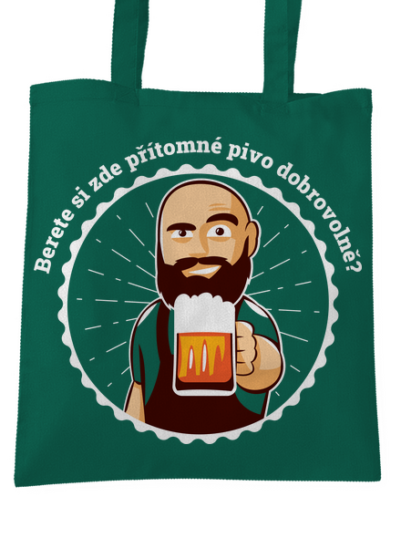 Pivo dobrovolně taška Bottle Green WM