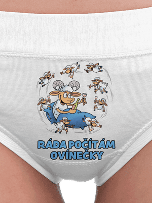 Počítám ovínečky dámské kalhotky White