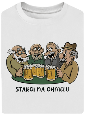 Starci na chmelu unisex tričko oversized White
