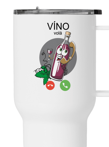 Červené víno volá termohrnek White