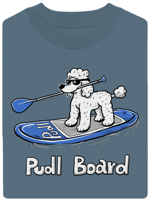 Pudl board unisex mikina bez kapuce Nordic Blue