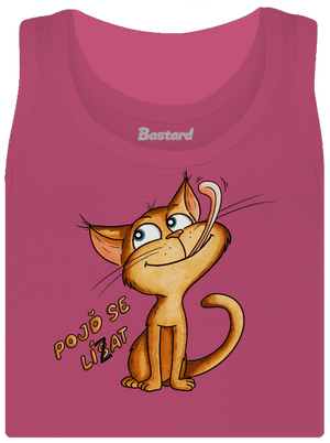 Pojď se lísat dámské tílko klasické Magenta