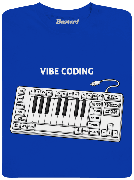 Vibe coding pánské dlouhý rukáv Royal Blue