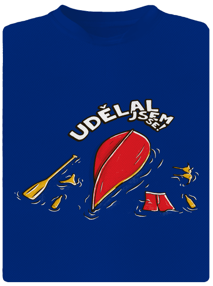 Udělal jsem se pánské sportovní tričko Royal Blue Mal