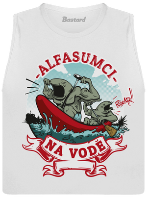 Alfasumci na vodě dámské tílko volné White