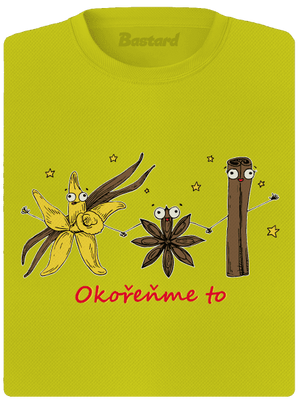 Okořeňme to dámské sportovní tričko Neon Yellow