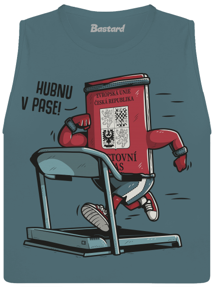 Hubnu v pase dámské tílko volné Heather Deep Teal