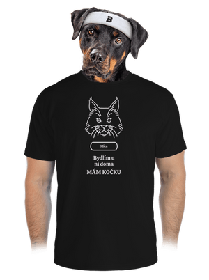 Nemůžu, mám kočku pánské sportovní tričko Black