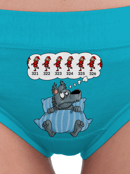 Vlčí nespavost dámské kalhotky Turquoise