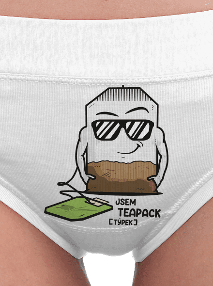 Čajový týpek dámské kalhotky White