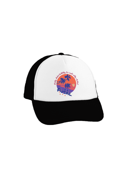 Fušál kšiltovka truckerka Black cap