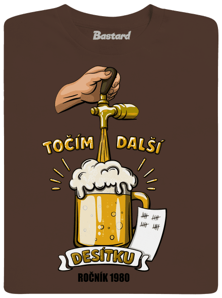 Točím další desítku pánské tričko Brown