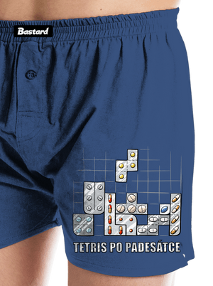 Tetris po padesátce  pánské trenky Blue