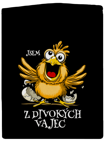 Z divokých vajec dámská mikina na zip Black