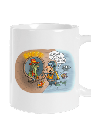 Jednoho utopence klasický hrnek White