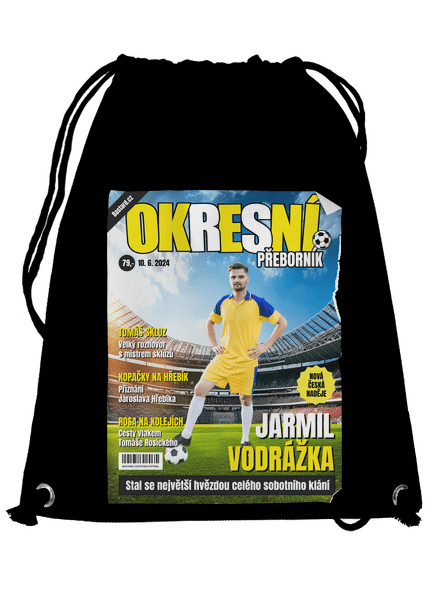 Fotbalová hvězda vak Black