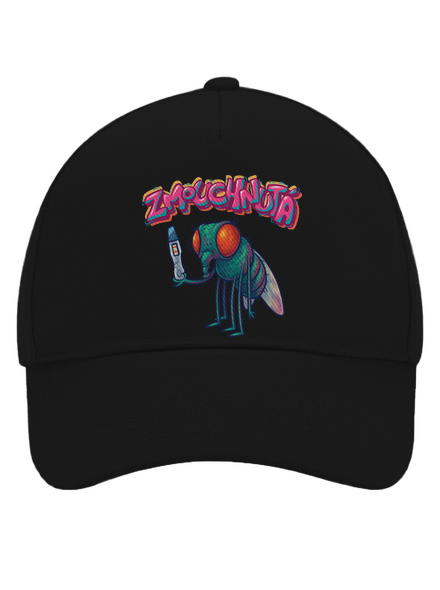 Zmouchnutá kšiltovka baseballka Black