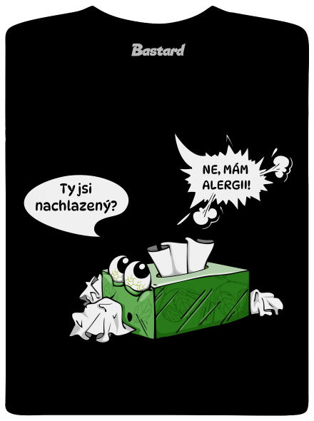 Mám alergii pánské tričko Black