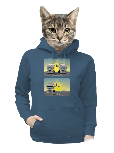 Chuck & Truck dámská mikina klokanka Denim