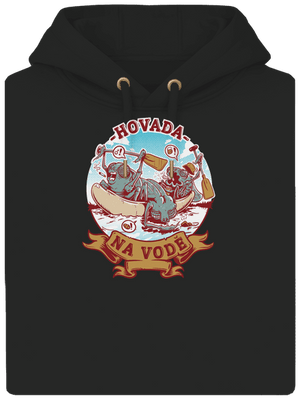 Hovada na vodě unisex mikina premium Dark Black