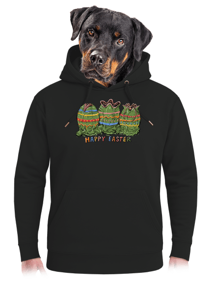 Happy Easter unisex mikina premium Dark Black