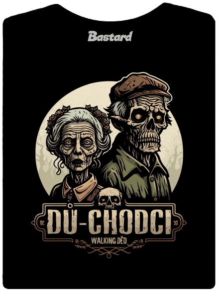 Dů-chodci dámské tričko s lemem Black