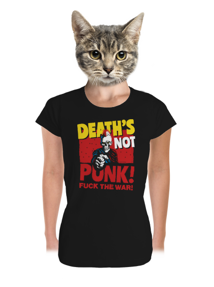 Death's not punk dámské tričko premium Black