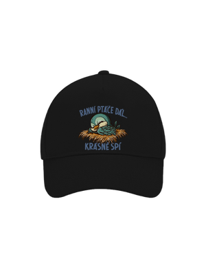 Ranní ptáče spí kšiltovka baseballka Black