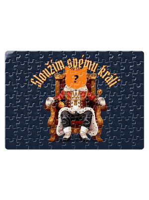 Sloužím svému králi puzzle White