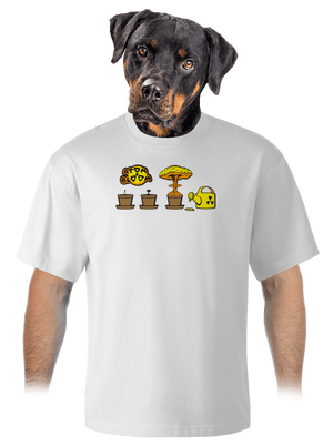 Atomový květ unisex tričko oversized White