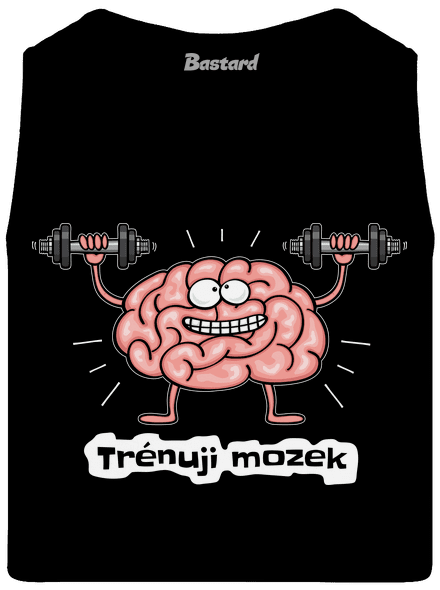 Trénuji mozek pánské tílko Black