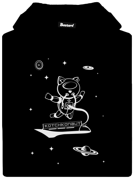 Kotchkonaut dámská mikina klokanka Black