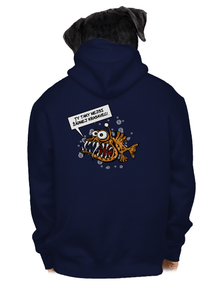 Mořský ďas pánská mikina na zip Navy